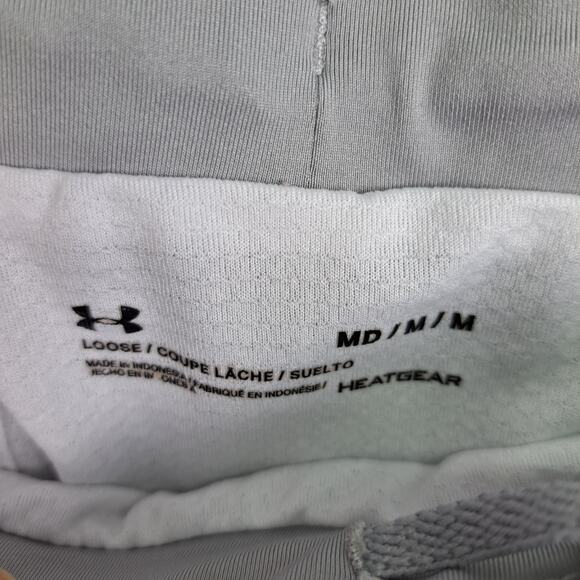 Under Armour HeatGear Shorts Women’s M Gray Lightweight Running Loose Fit - Picture 9 of 11